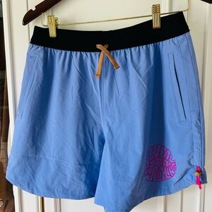 The North Face Blue and Gold Trailwear Shorts